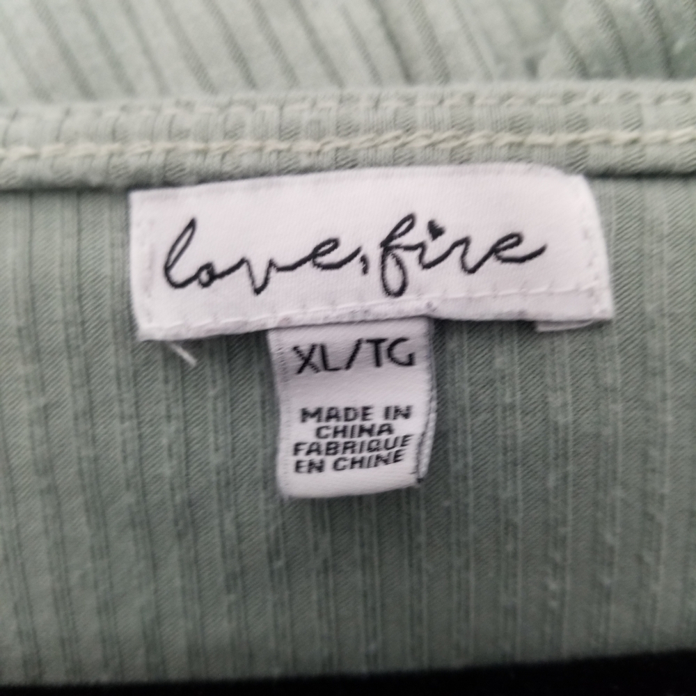 love, Fire Sage Tiered Blouse - Picture 3 of 3